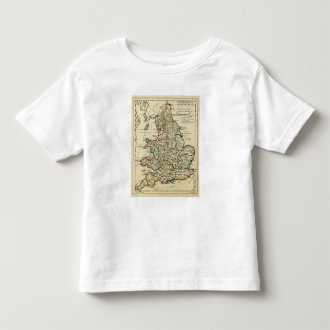 T-shirt Inglaterra, Wales romano, moderna (Frente)