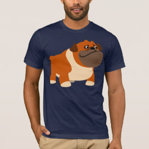 T-shirt inglês bonito do buldogue