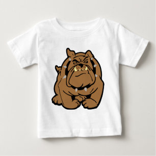 T-shirt Inglês Bulldog Cartoon