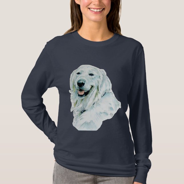 T-shirt inglês do golden retriever (Frente)