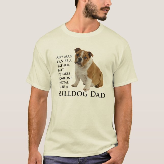 T-shirt inglês do pai do buldogue (Frente)