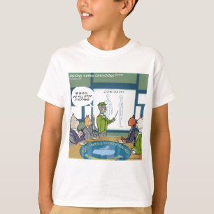 T-shirt Inimigo Natural dos Gatos Divertido