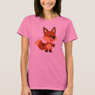 T-shirt inocente bonito das mulheres do Fox dos
