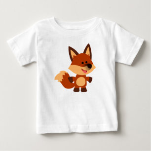 T-shirt inocente bonito do bebê do Fox dos