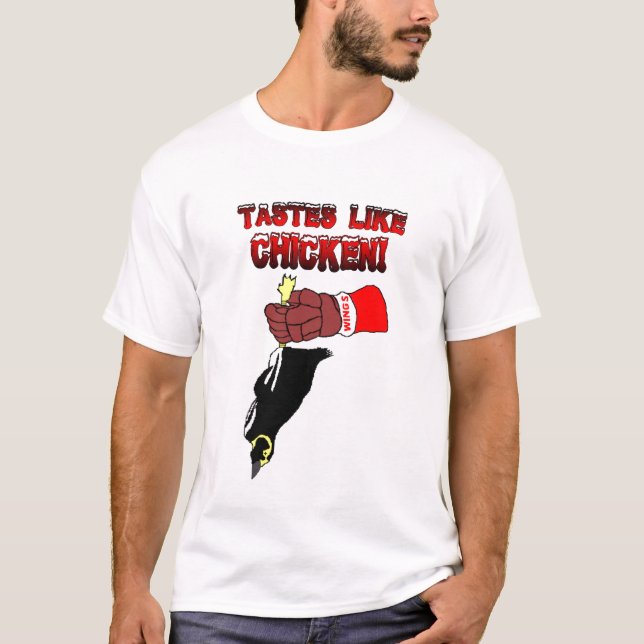 T-shirt inoperante do pinguim de Detroit (Frente)