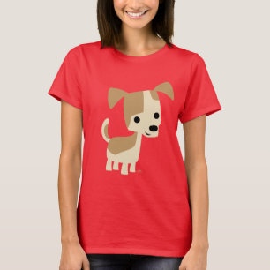 T-shirt inquisidor bonito das mulheres do cão dos
