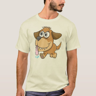T-shirt insano louco do cão de filhote de cachorro