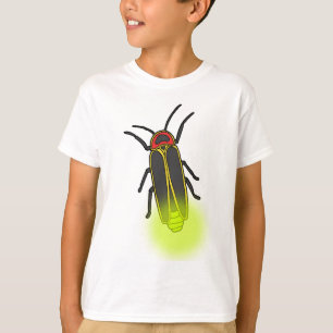 T-shirt inseto de relâmpago leve