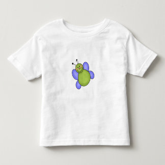 T-shirt Inseto de sorriso azul e verde