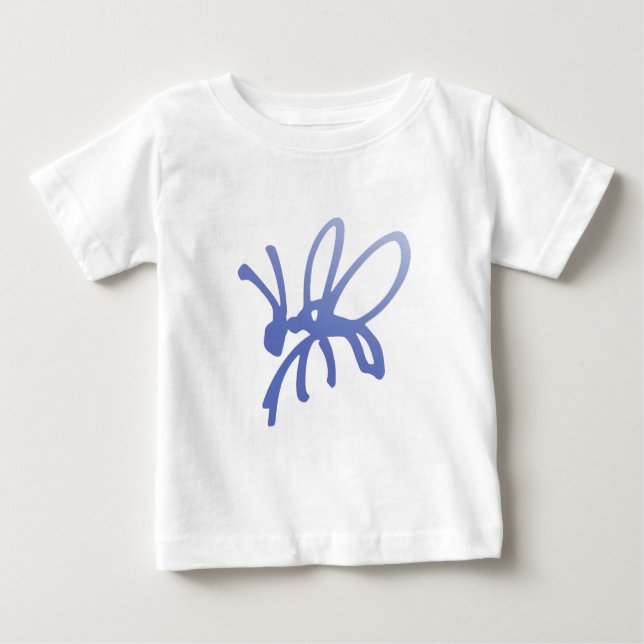 T-shirt Inseto Escrivora Azul (Frente)