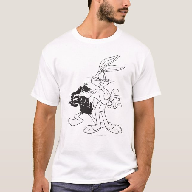 T-shirt INSETOS BUNNY™ e DAFFY DUCK™ (Frente)