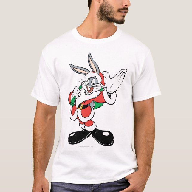 T-shirt INSETOS BUNNY™ Papais noeis acenando (Frente)