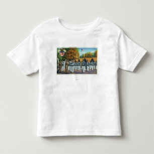 T-shirt Inspeção no acampamento, soldados na formação