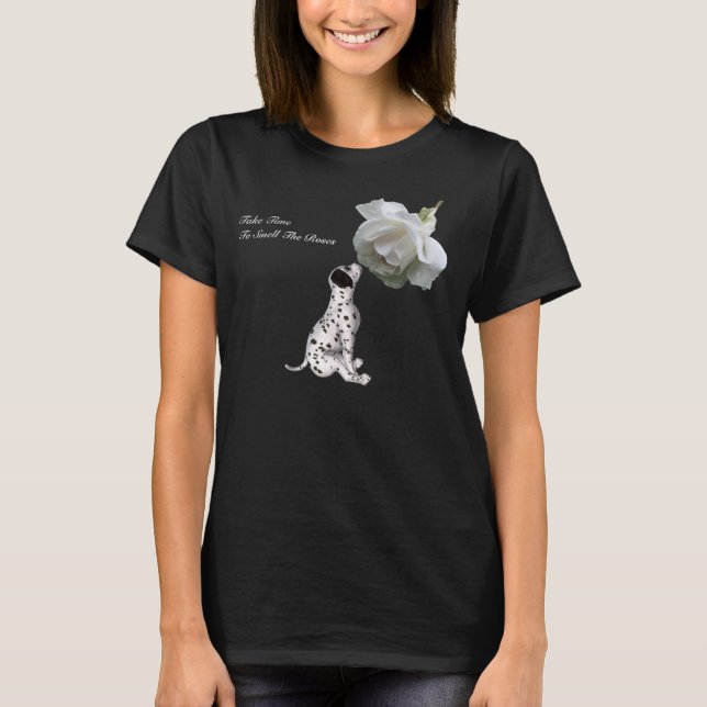 T-shirt inspirado do rosa do filhote de cachorro (Frente)