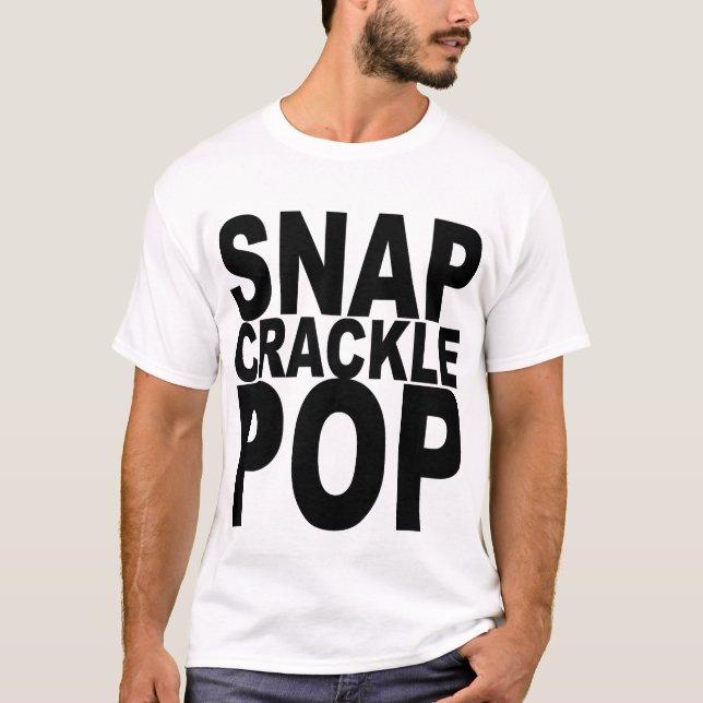 T-shirt instantâneo do pop do Crackle (Frente)