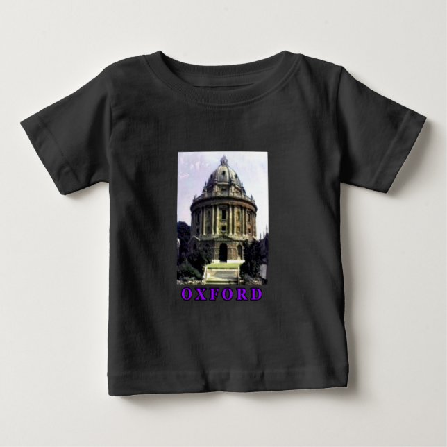 T-shirt Instantâneo Oxford 1986 198 Purple O MUSEUM Zazzle (Frente)