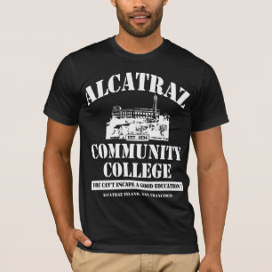 T-SHIRT INSTITUTO DE ENSINO SUPERIOR #3 DE ALCATRAZ BRANCO