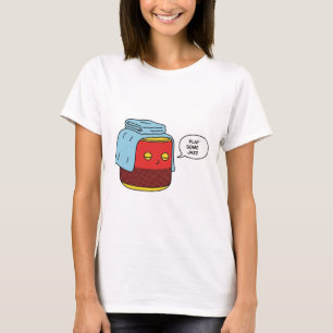 T-Shirt inteligente engraçado Tocar Música Jazz