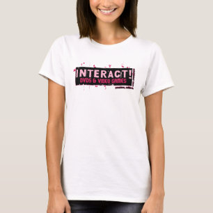 T-shirt Interativo! Rasberry cor-de-rosa