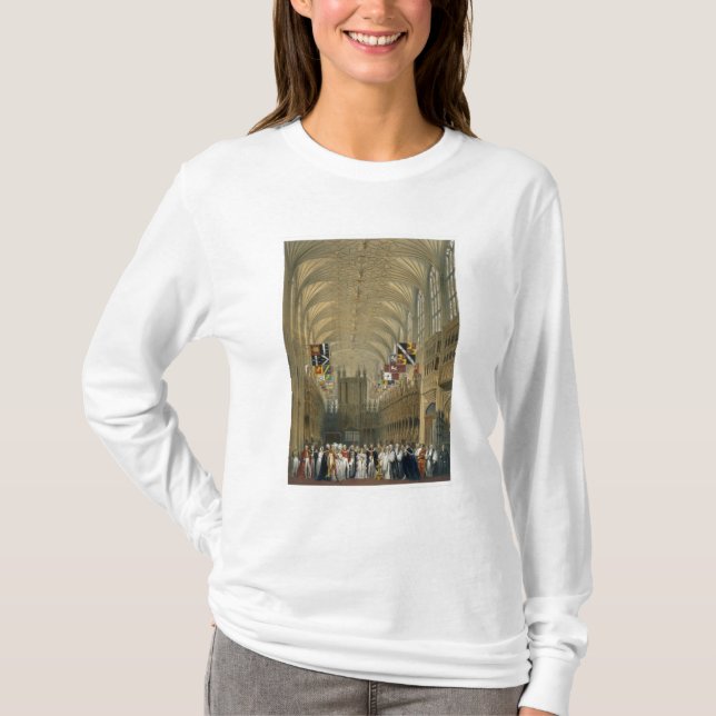 T-shirt Interior da capela de St George, 1838 (litho da (Frente)