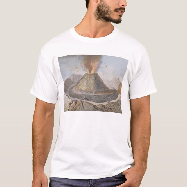 T-shirt Interior do cone do Vesúvio antes do E 1767 (Frente)