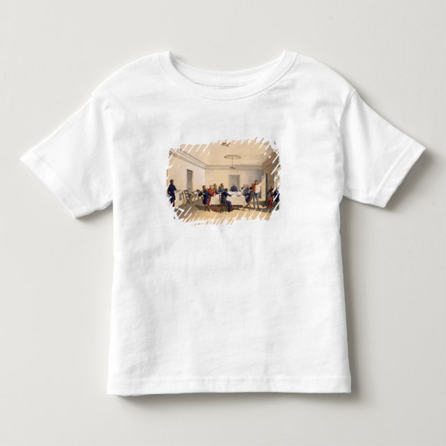 T-shirt Interior dos quartos principais do senhor Raglan, (Frente)
