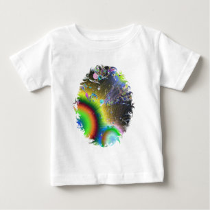T-shirt Intermitência solar negativa com quadro oval