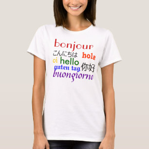 T-shirt International olá! (melhorado)