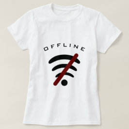 T-Shirt Internet Engraçado Offline - Texto Persona