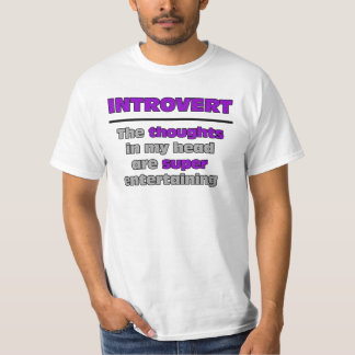 T-shirt introvertido divertido super