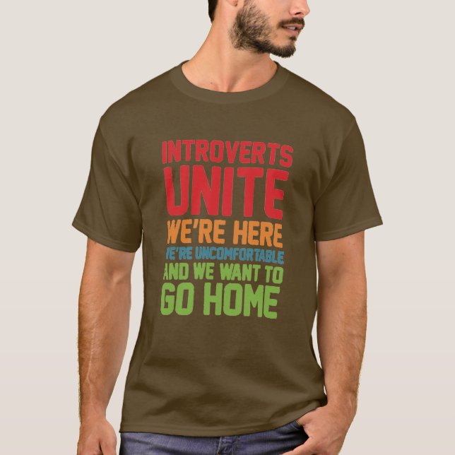 T-shirt introverts unem-se… (Frente)