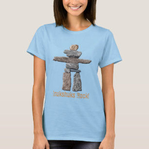 T-shirt Inukshuk Haida faz cálculos divertidos com camiset