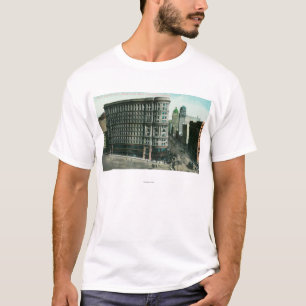 T-shirt Inundação Bldg do mercado e do pedreiro Sts