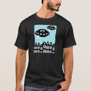 T-shirt invasão Alienígena de Amesterdã