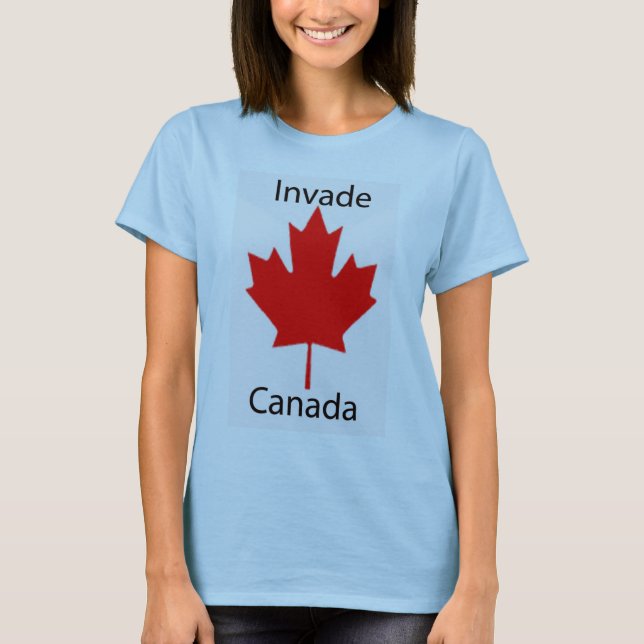 T-shirt Invasão dos azuis bebés de Canadá (Frente)