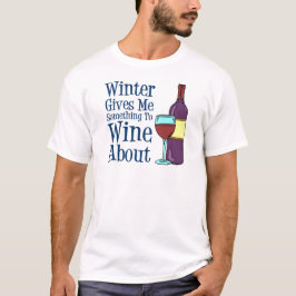 T-shirt Inverno algo Wine aproximadamente