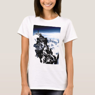 T-shirt Inverno da neve do alpinismo