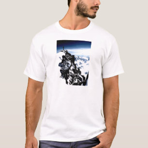T-shirt Inverno da neve do alpinismo