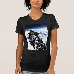 T-shirt Inverno da neve do alpinismo
