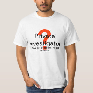T-shirt Investigador privado