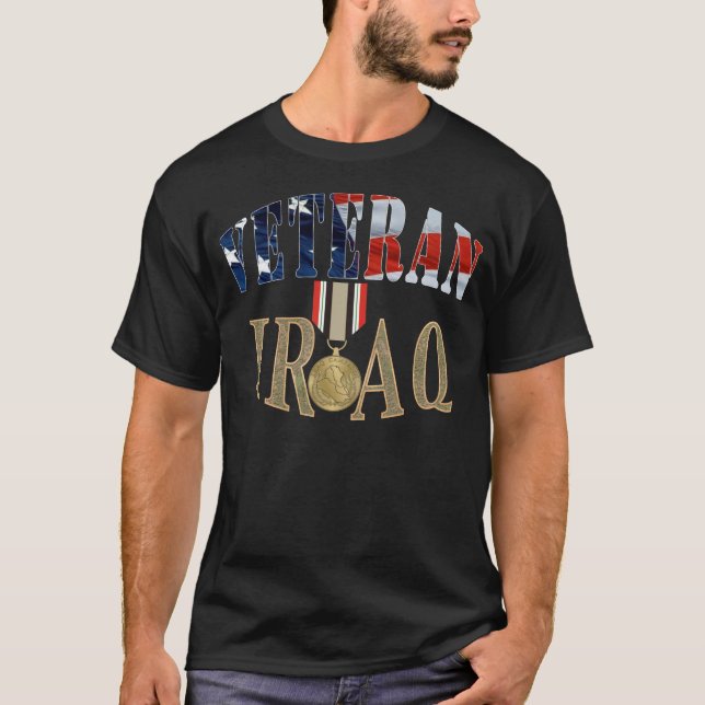 T-shirt ~ Iraque do veterano (Frente)