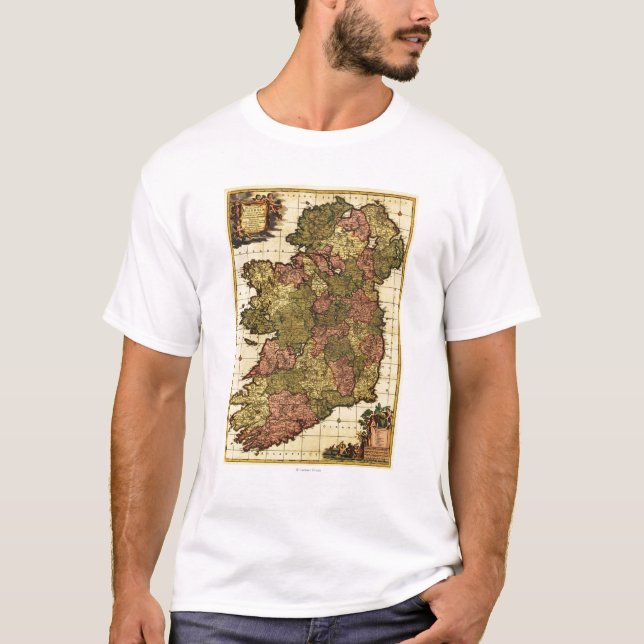 T-shirt IrelandPanoramic MapIreland (Frente)