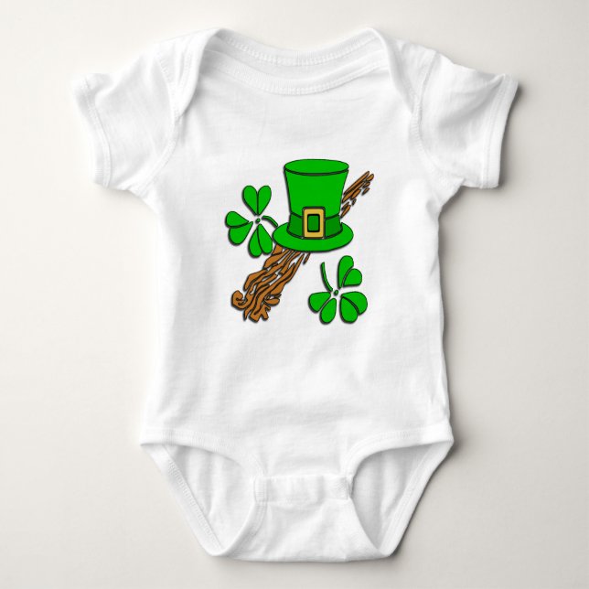 T-shirt Irish Hat e Shamrocks (Frente)