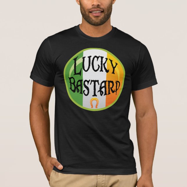 T-shirt Irish Lucky Bastard (Frente)