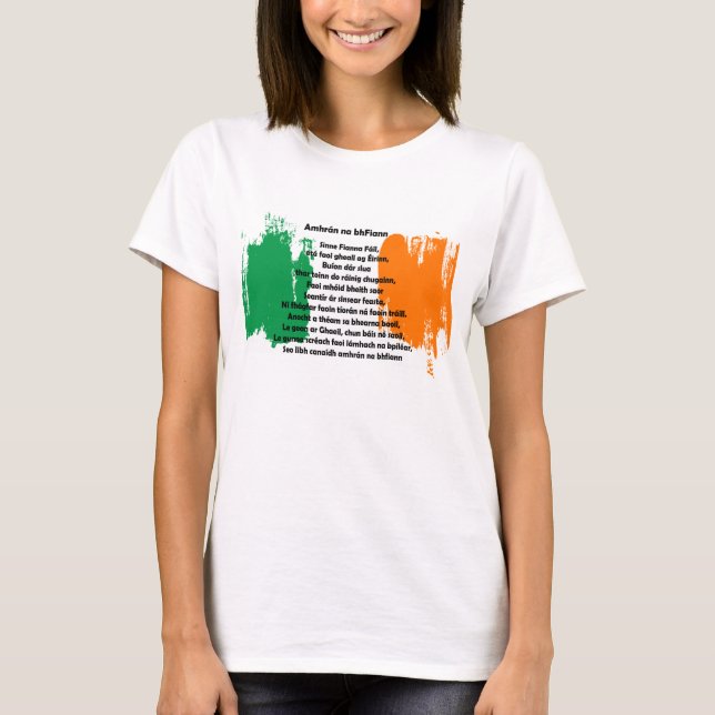 T-shirt Irlanda - Amhrán na bhFiann (Frente)