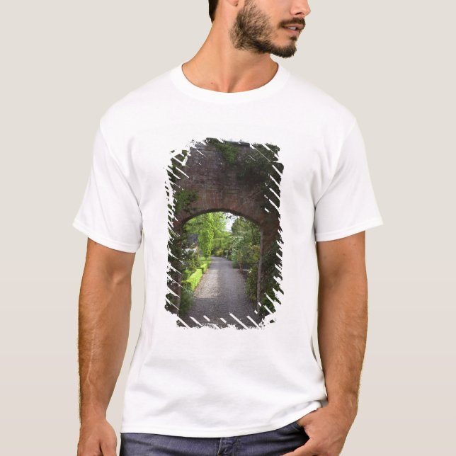 T-shirt Irlanda, o Dromoland Castle muito verde (Frente)