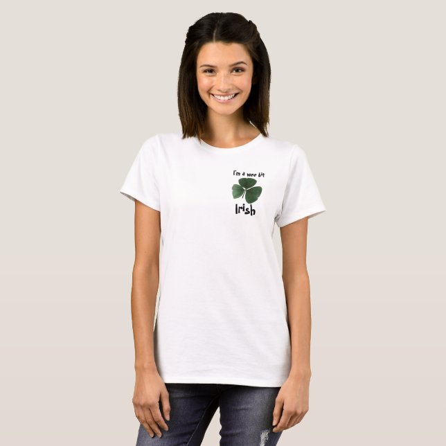 T-shirt irlandês (Frente Completa)
