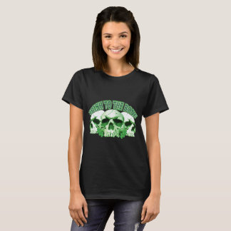 T-shirt Irlandês ao crânio ósseo