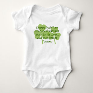 T-shirt Irlandês Bênção Pai que Segura o Coração para Semp