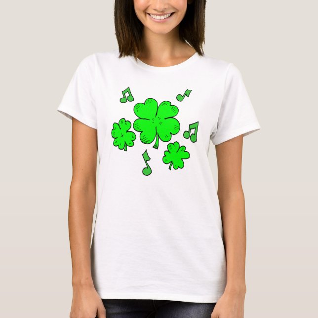 T-shirt irlandês da música (Frente)